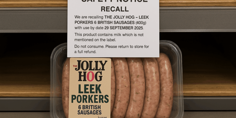 Supermarkets recall sausages over dangerous allergy risk
