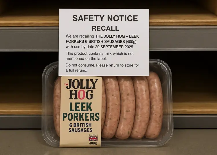 Supermarkets recall sausages over dangerous allergy risk