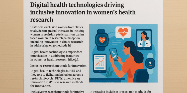 Digital health technologies enhance women's participation in clinical research
