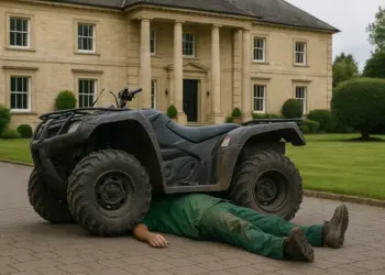 Gardener killed by quad bike at luxury mansion of wealthy couple