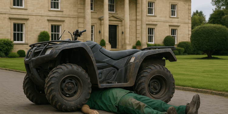 Gardener killed by quad bike at luxury mansion of wealthy couple