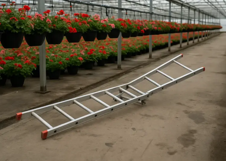 Horticultural firm fined after employee falls from ladder