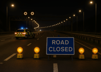 M62 eastbound closure following overnight accident