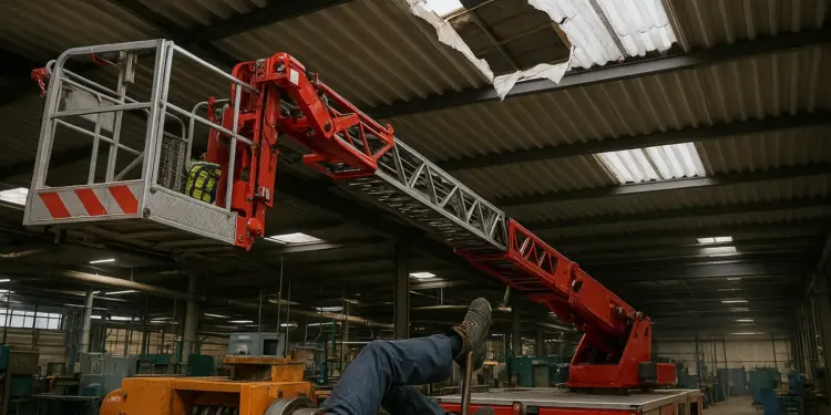Man injured after falling through fragile rooflight at Keighley factory Man injured after falling through fragile rooflight at Keighley factory
