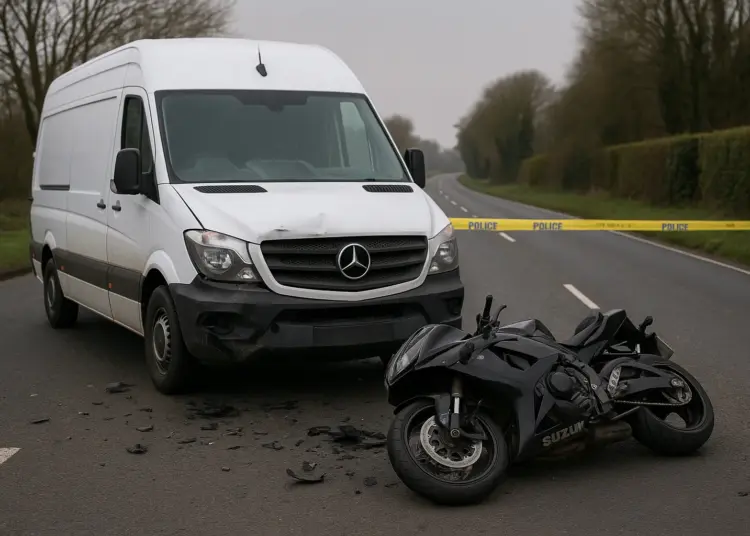 Motorcyclist dies in early morning collision with van