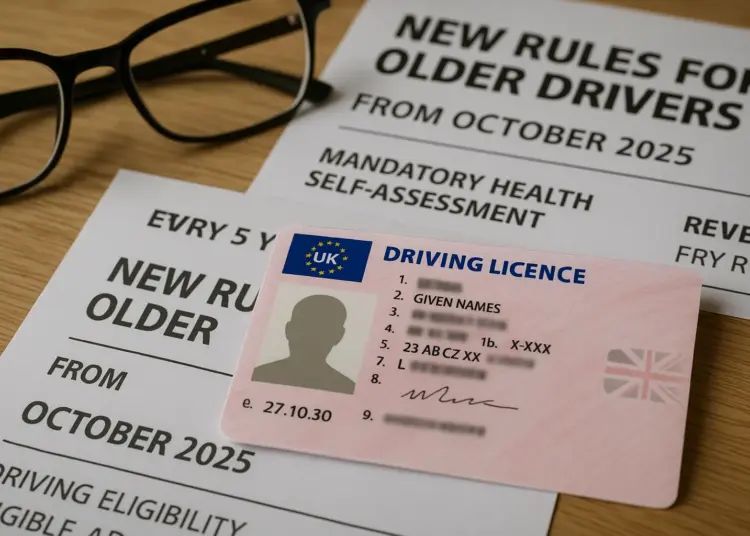 New rules aim to enhance road safety for older UK drivers