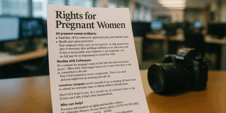 Pregnant women entitled to workplace protections and support