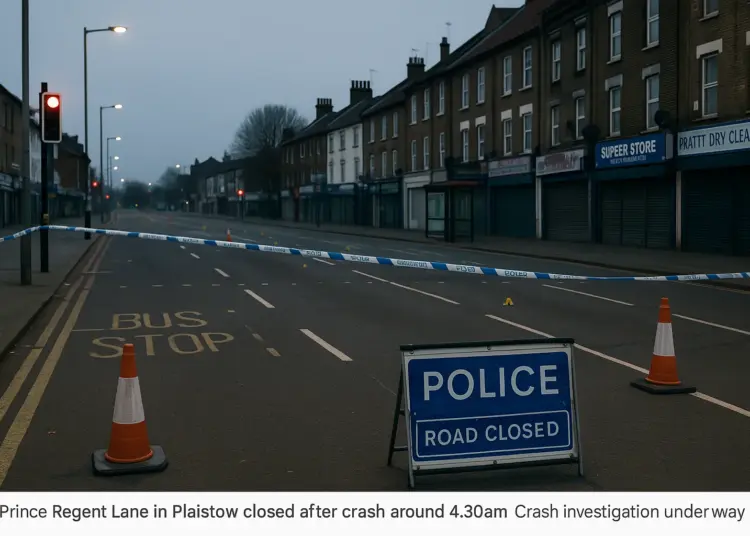 Prince Regent Lane closed following early morning crash