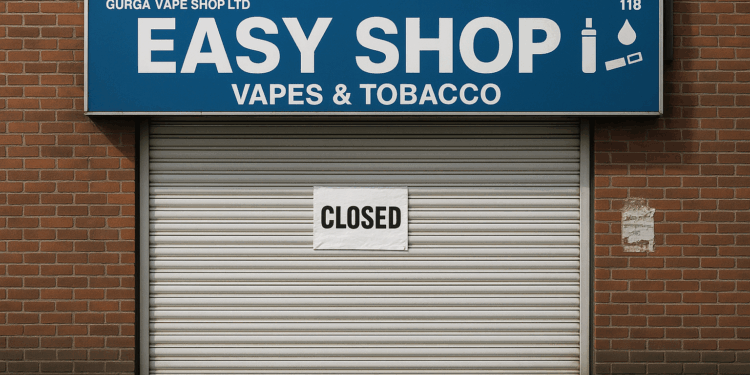 Shop selling illicit tobacco and vapes closed in Barrow after police intervention