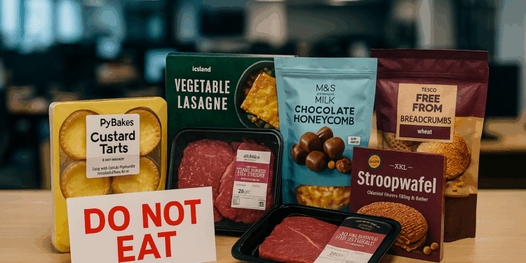 Supermarkets issue food recalls over safety concerns