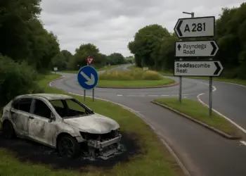 Tragic accident occurs at Poynings roundabout