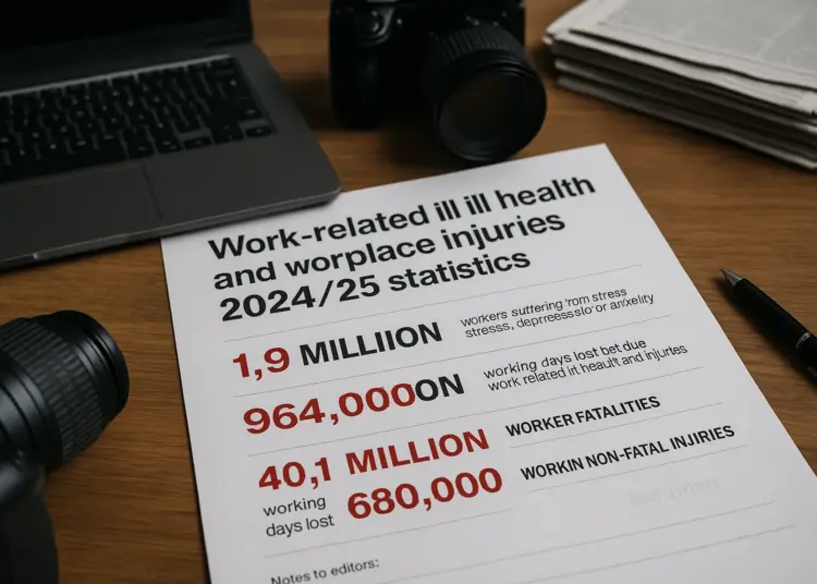 Work-related ill health in Great Britain remains a concern after pandemic peak