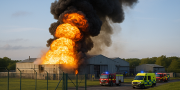 Explosion reported at UK military supplies plant raises emergency response