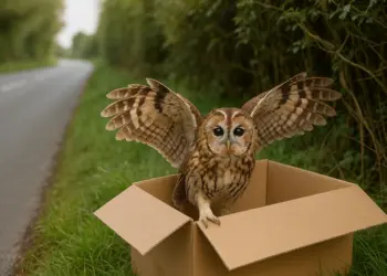 Injured tawny owl nursed back to health and released in Derbyshire