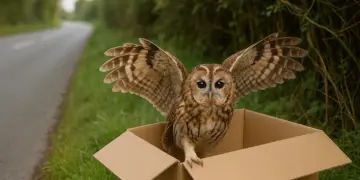 Injured tawny owl nursed back to health and released in Derbyshire