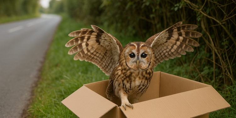 Injured tawny owl nursed back to health and released in Derbyshire
