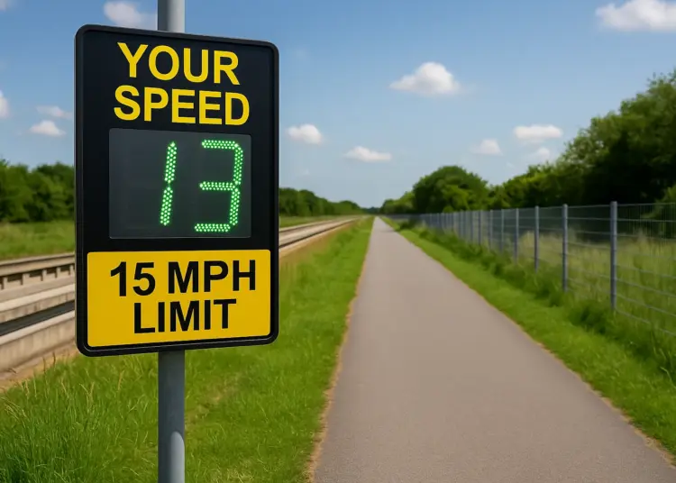 New speed limit measures introduced for cyclists and electric vehicles on guided busway