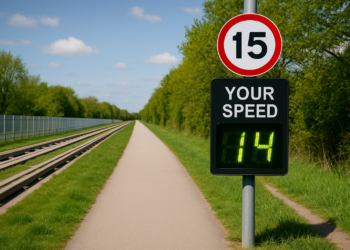 Speed signs introduced to enforce 15mph limit on Cambridge busway maintenance track