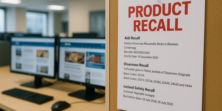 Supermarkets recall various products over safety concerns