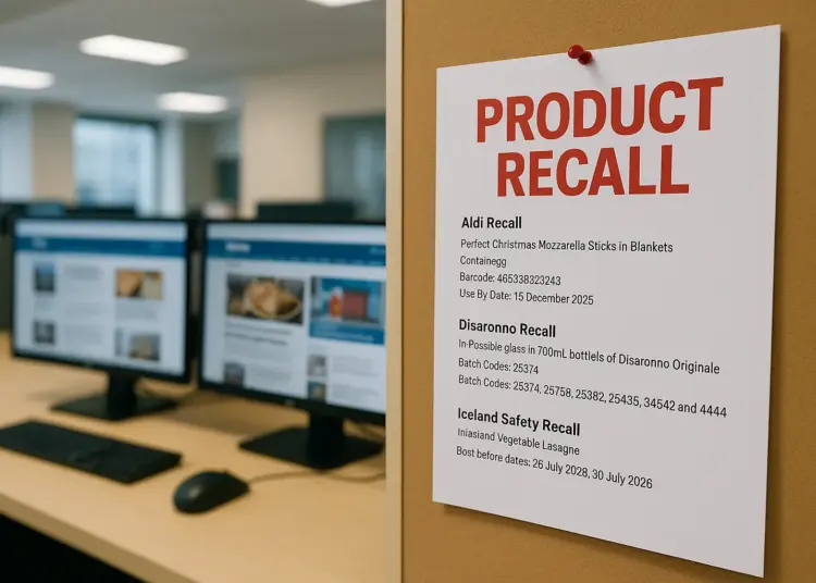 Supermarkets recall various products over safety concerns
