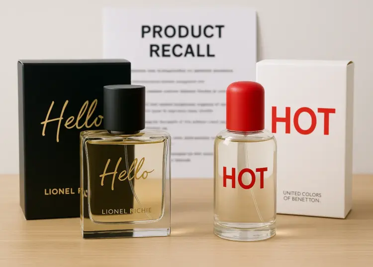 Designer perfumes recalled over serious chemical risk