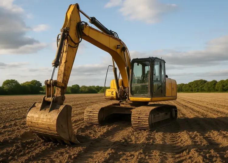 Man dies after being struck by excavator on Bedfordshire farm