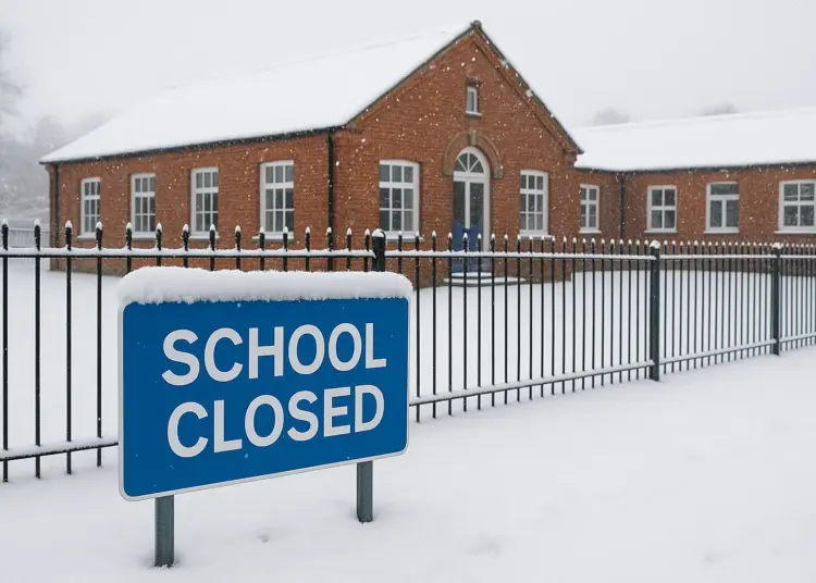 North East schools closed as snowfall delays return from Christmas break