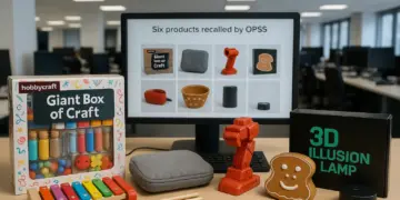 Six products recalled due to safety hazards in the UK