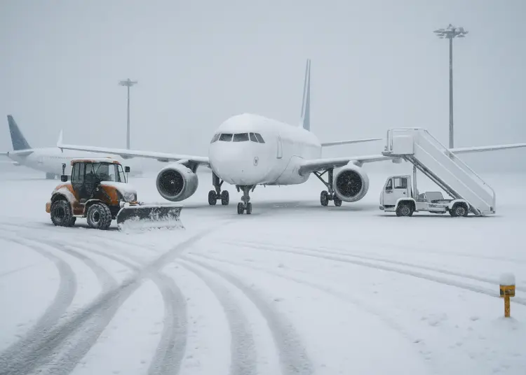 Snow chaos disrupts transport and schools across the UK as temperatures plunge