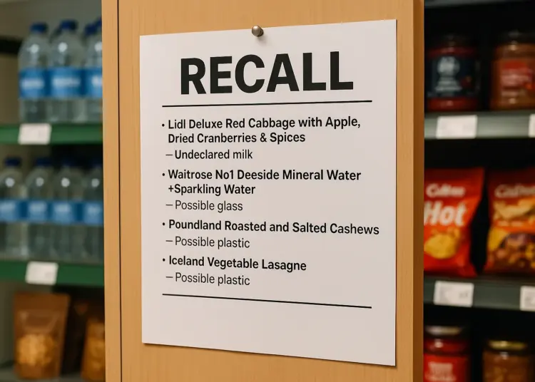 Supermarkets issue urgent food recalls over health risks