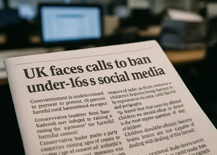 UK faces pressure to ban under-16s from social media after child safety concerns