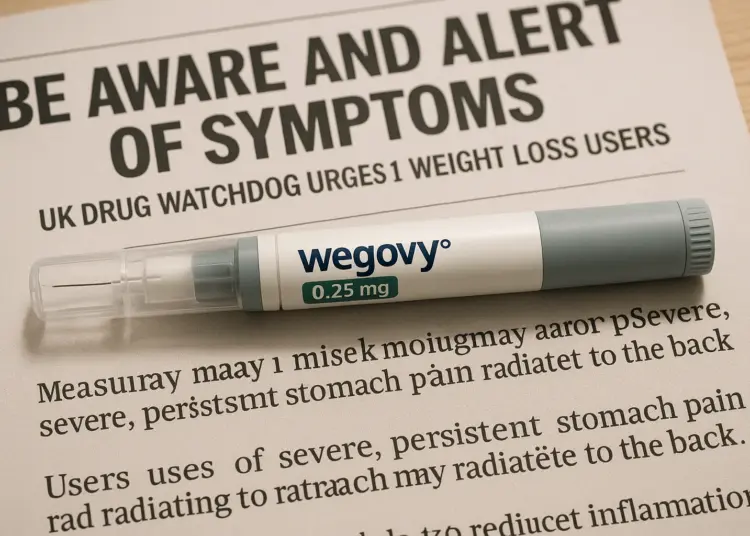 UK watchdog warns of rare side effects from weight loss jabs