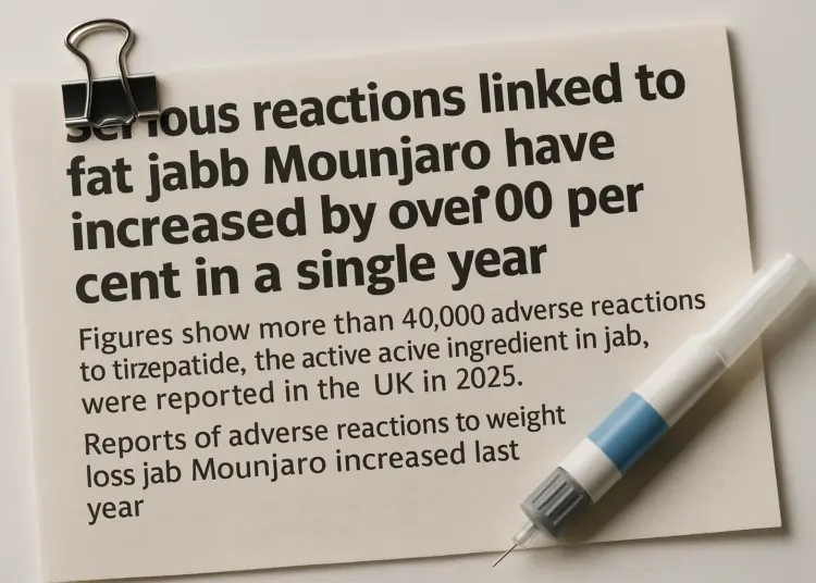Adverse reactions to Mounjaro increase sharply in a year