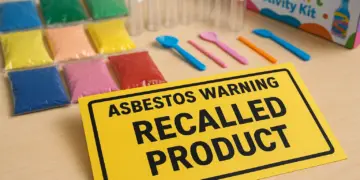 Asbestos warning issued for contaminated children's sand art kits