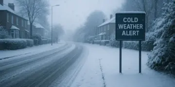 Cold weather alert issued for central and northern England