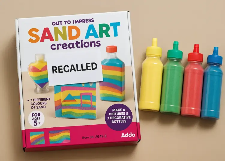 Parents warned over asbestos risk in popular sand art kit