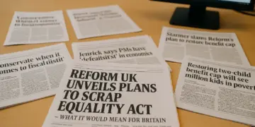 Reform UK plans to reinstate two-child benefit cap amid criticism