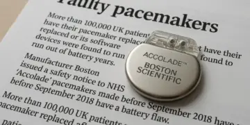 Safety alert as over 100,000 UK patients face pacemaker battery issues