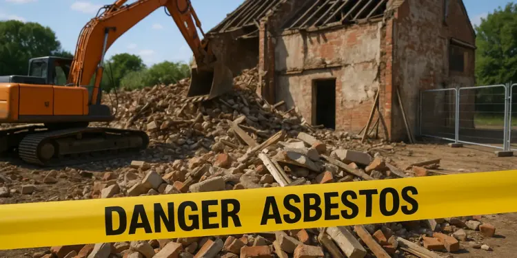 Asbestos mishap halts demolition project in Staffordshire Asbestos mishap halts demolition project in Staffordshire