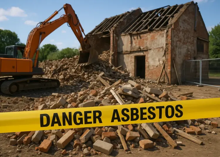 Asbestos mishap halts demolition project in Staffordshire