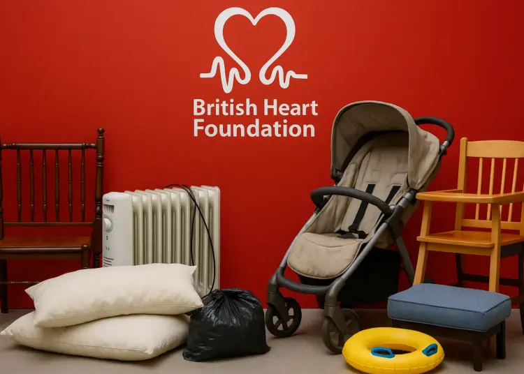 Beware of banned donations for spring cleaning at the British Heart Foundation