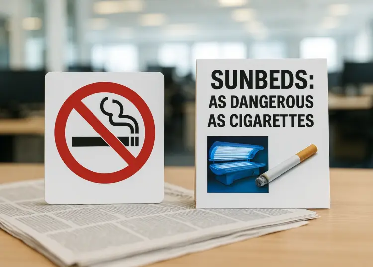 Health department retracts misleading claim equating sunbeds with smoking risks