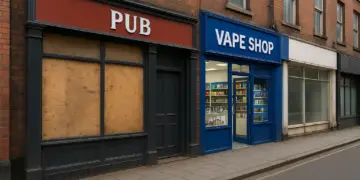 High streets face decline as pubs close and vape shops proliferate