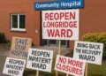 Protesters urge reopening of community hospital ward after safety closure