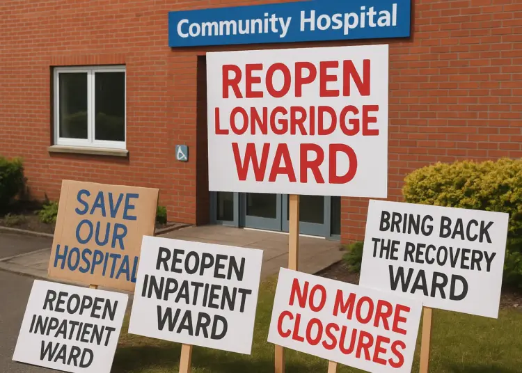 Protesters urge reopening of community hospital ward after safety closure
