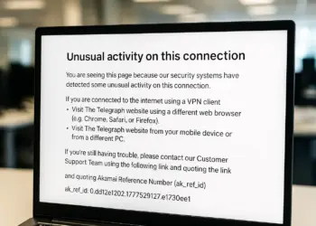 Access issues reported on The Telegraph website