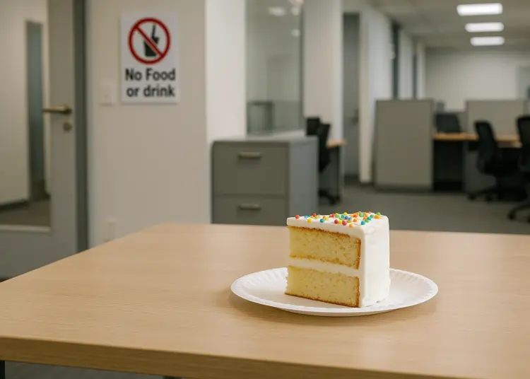 Company bans food sharing at work over health concerns