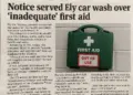 Ely car valeting firm served notice for health and safety violations