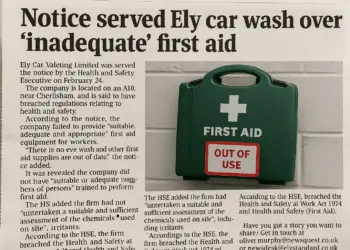 Ely car valeting firm served notice for health and safety violations