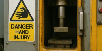 Manufacturing firm fined after employee loses fingers in machine accident